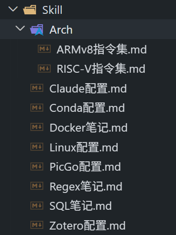 Skill 目录下的配置备忘录
